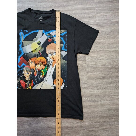 Persona 4 T Shirt Size Medium Group Action Graphic T-Shirt Rare Licensed Black - Picture 5 of 6